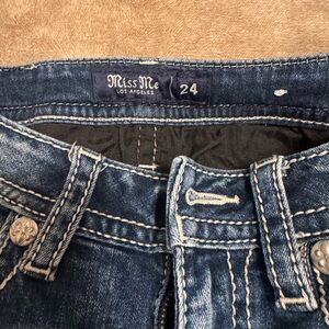 Miss Me Dark Blue Denim Jeans